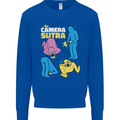 The Camera Sutra Funny Photography Photographer Kids Sweatshirt Jumper Royal Blue