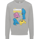 The Camera Sutra Funny Photography Photographer Kids Sweatshirt Jumper Sports Grey