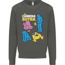 The Camera Sutra Funny Photography Photographer Kids Sweatshirt Jumper Storm Grey
