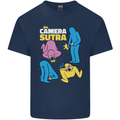 The Camera Sutra Funny Photography Photographer Kids T-Shirt Childrens Navy Blue
