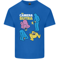The Camera Sutra Funny Photography Photographer Kids T-Shirt Childrens Royal Blue