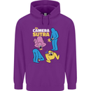 The Camera Sutra Funny Photography Photographer Mens 80% Cotton Hoodie Purple
