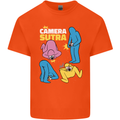 The Camera Sutra Funny Photography Photographer Mens Cotton T-Shirt Tee Top Orange