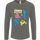 The Camera Sutra Funny Photography Photographer Mens Long Sleeve T-Shirt Charcoal
