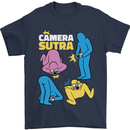 The Camera Sutra Funny Photography Photographer Mens T-Shirt 100% Cotton Navy Blue