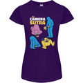 The Camera Sutra Funny Photography Photographer Womens Petite Cut T-Shirt Purple
