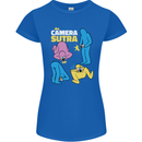 The Camera Sutra Funny Photography Photographer Womens Petite Cut T-Shirt Royal Blue