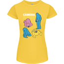 The Camera Sutra Funny Photography Photographer Womens Petite Cut T-Shirt Yellow