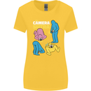 The Camera Sutra Funny Photography Photographer Womens Wider Cut T-Shirt Yellow