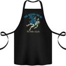 The Deeper You Go Funny Scuba Diving Diver Cotton Apron 100% Organic Black