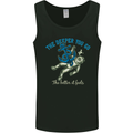 The Deeper You Go Funny Scuba Diving Diver Mens Vest Tank Top Black