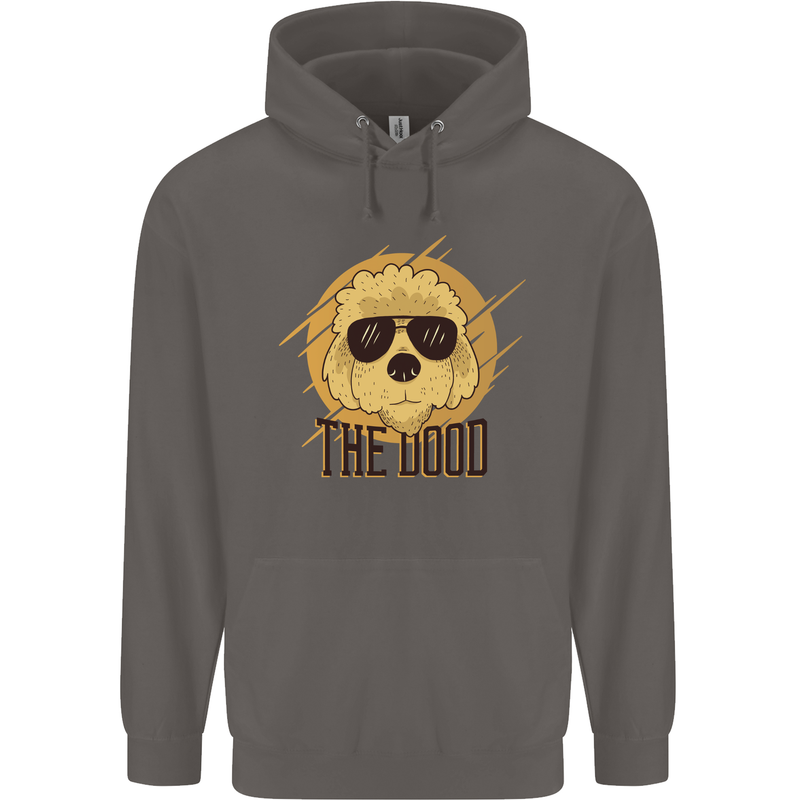 The Dood Funny Labradoodle Dog Mens 80% Cotton Hoodie Charcoal