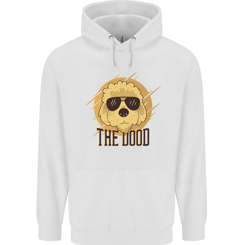 The Dood Funny Labradoodle Dog Mens 80% Cotton Hoodie White