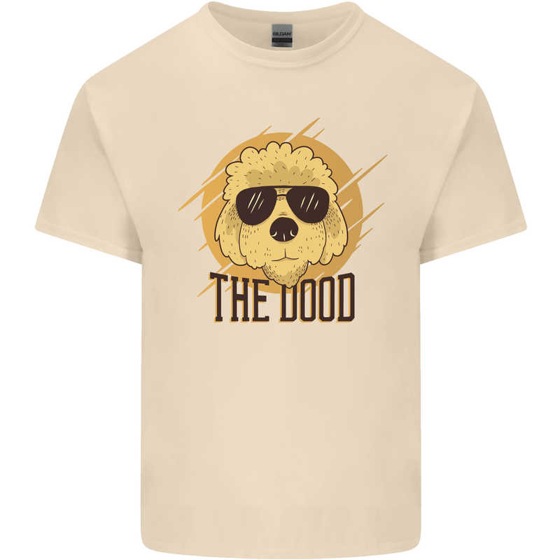 The Dood Funny Labradoodle Dog Mens Cotton T-Shirt Tee Top Natural