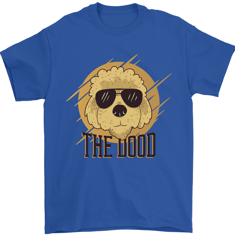 The Dood Funny Labradoodle Dog Mens T-Shirt 100% Cotton Royal Blue