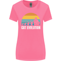 The Evolution of Cats Funny Crazy Lady Man Womens Wider Cut T-Shirt Azalea