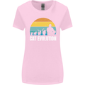 The Evolution of Cats Funny Crazy Lady Man Womens Wider Cut T-Shirt Light Pink