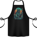 The Grim Reaper Skull Cotton Apron 100% Organic Black