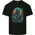 The Grim Reaper Skull Mens Cotton T-Shirt Tee Top Black