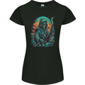 The Grim Reaper Skull Womens Petite Cut T-Shirt Black