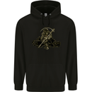 The Grim Reaper With His Sickle Childrens Kids Hoodie Black