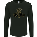 The Grim Reaper With His Sickle Mens Long Sleeve T-Shirt Black