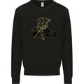 The Grim Reaper With His Sickle Mens Sweatshirt Jumper Black