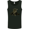 The Grim Reaper With His Sickle Mens Vest Tank Top Black