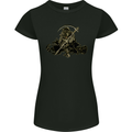 The Grim Reaper With His Sickle Womens Petite Cut T-Shirt Black