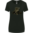 The Grim Reaper With His Sickle Womens Wider Cut T-Shirt Black
