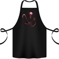 The Grim Reaper and Sythe Skull Design 2 Cotton Apron 100% Organic Black