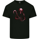 The Grim Reaper and Sythe Skull Design 2 Mens Cotton T-Shirt Tee Top Black