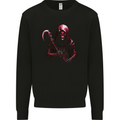 The Grim Reaper and Sythe Skull Design 2 Mens Sweatshirt Jumper Black