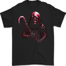 The Grim Reaper and Sythe Skull Design 2 Mens T-Shirt 100% Cotton BLACK
