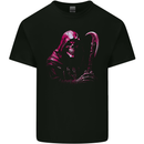 The Grim Reaper and Sythe Skull Design 3 Mens Cotton T-Shirt Tee Top Black