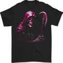 The Grim Reaper and Sythe Skull Design 3 Mens T-Shirt 100% Cotton BLACK