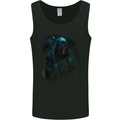 The Grim Reaper and Sythe Skull Design 4 Mens Vest Tank Top Black