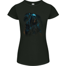 The Grim Reaper and Sythe Skull Design 4 Womens Petite Cut T-Shirt Black