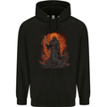 The Grim Reaper in the Depths of Hell Childrens Kids Hoodie Black