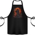 The Grim Reaper in the Depths of Hell Cotton Apron 100% Organic Black