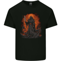 The Grim Reaper in the Depths of Hell Kids T-Shirt Childrens Black