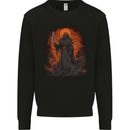 The Grim Reaper in the Depths of Hell Mens Sweatshirt Jumper Black