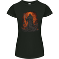 The Grim Reaper in the Depths of Hell Womens Petite Cut T-Shirt Black