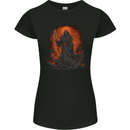 The Grim Reaper in the Depths of Hell Womens Petite Cut T-Shirt Black