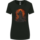 The Grim Reaper in the Depths of Hell Womens Wider Cut T-Shirt Black