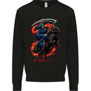 The Grim Reaper on Horseback Skull Mens Sweatshirt Jumper Black