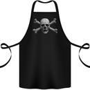 The Jolly Roger Skull Pirates Sailing Sailor Cotton Apron 100% Organic Black