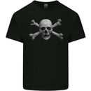 The Jolly Roger Skull Pirates Sailing Sailor Mens Cotton T-Shirt Tee Top Black