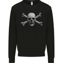 The Jolly Roger Skull Pirates Sailing Sailor Mens Sweatshirt Jumper Black