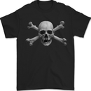 The Jolly Roger Skull Pirates Sailing Sailor Mens T-Shirt 100% Cotton Black